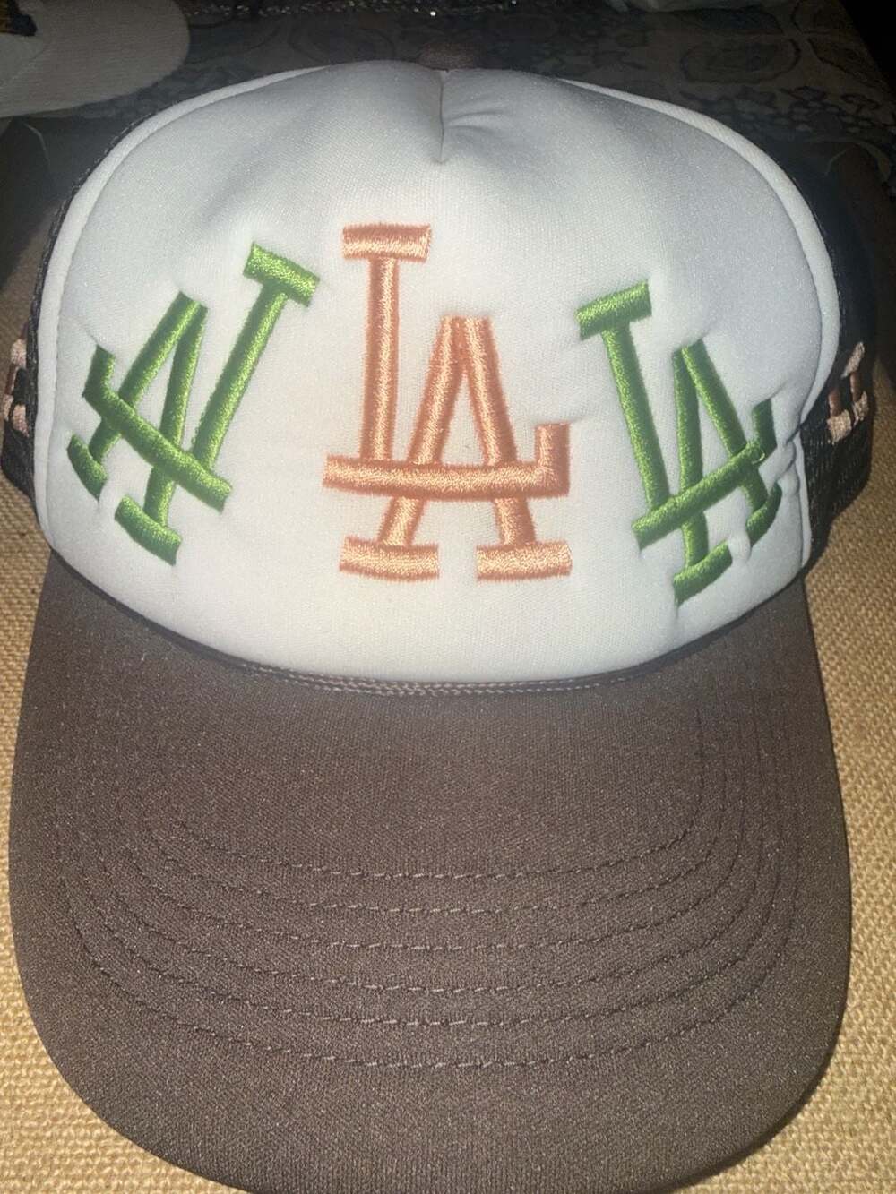 Reference Paradise LA Trucker Hat Green Brown